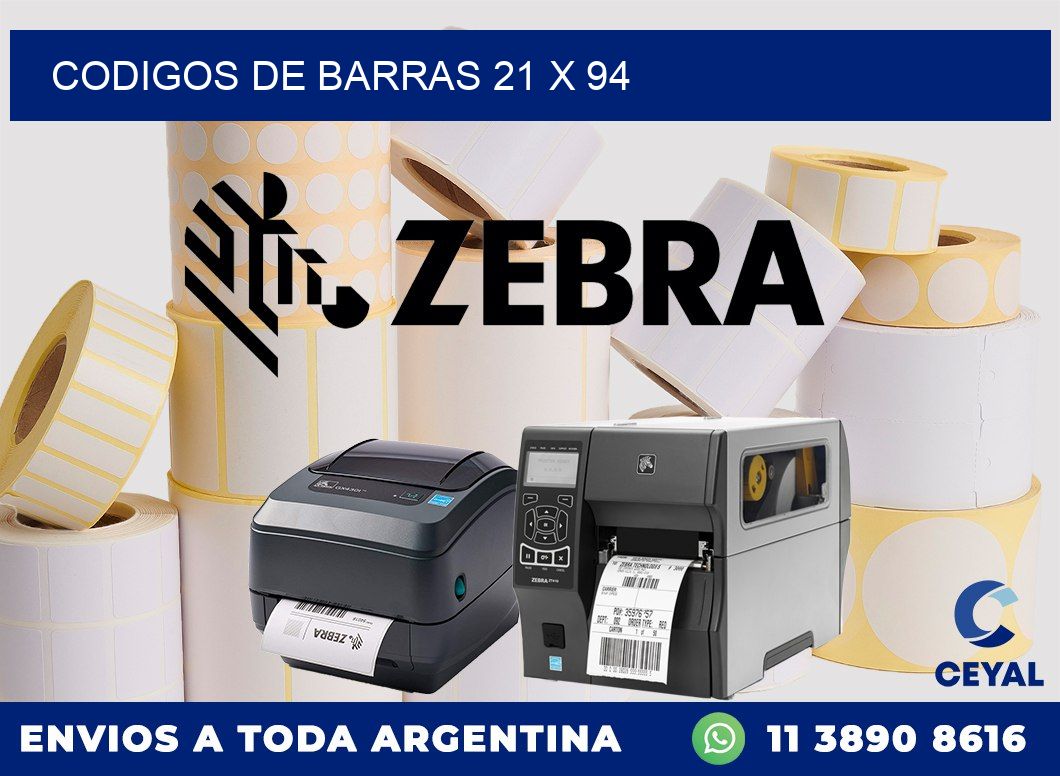 codigos de barras 21 x 94