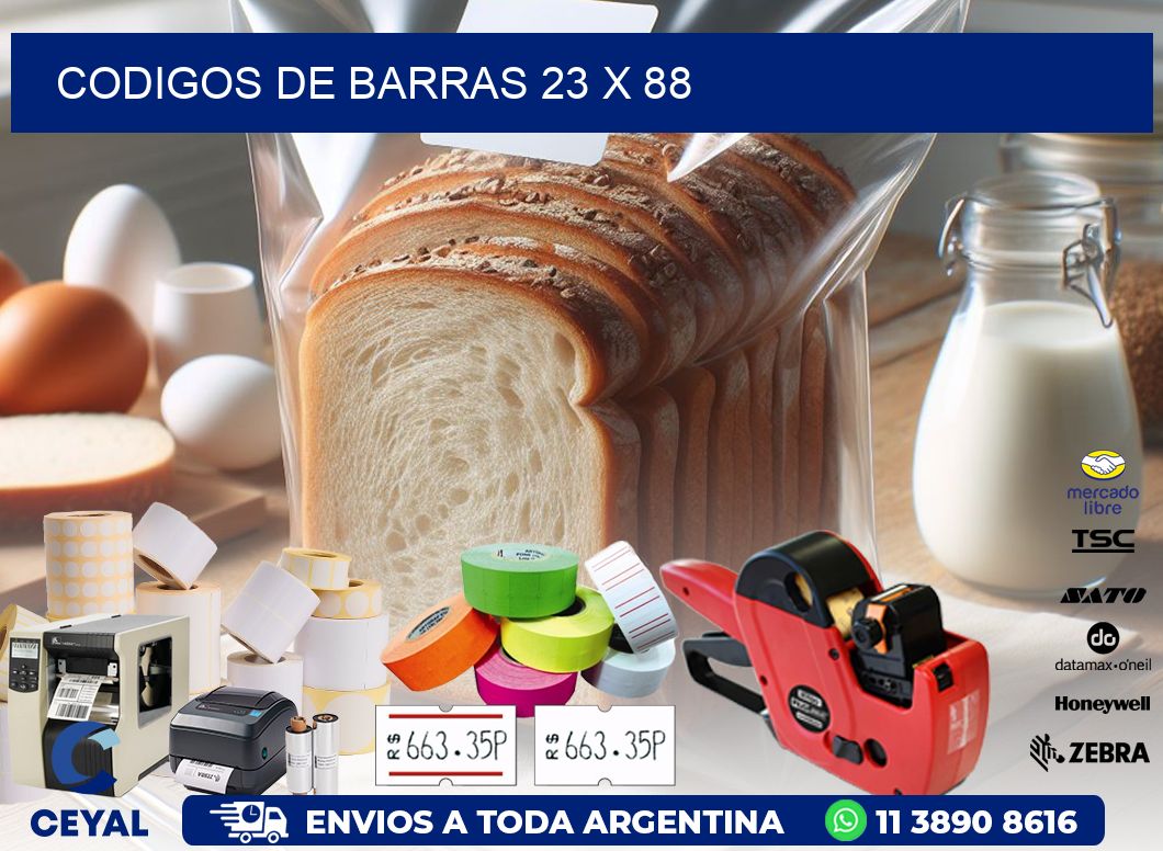 codigos de barras 23 x 88