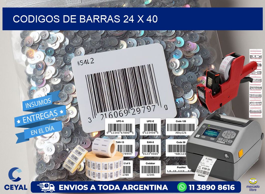 codigos de barras 24 x 40