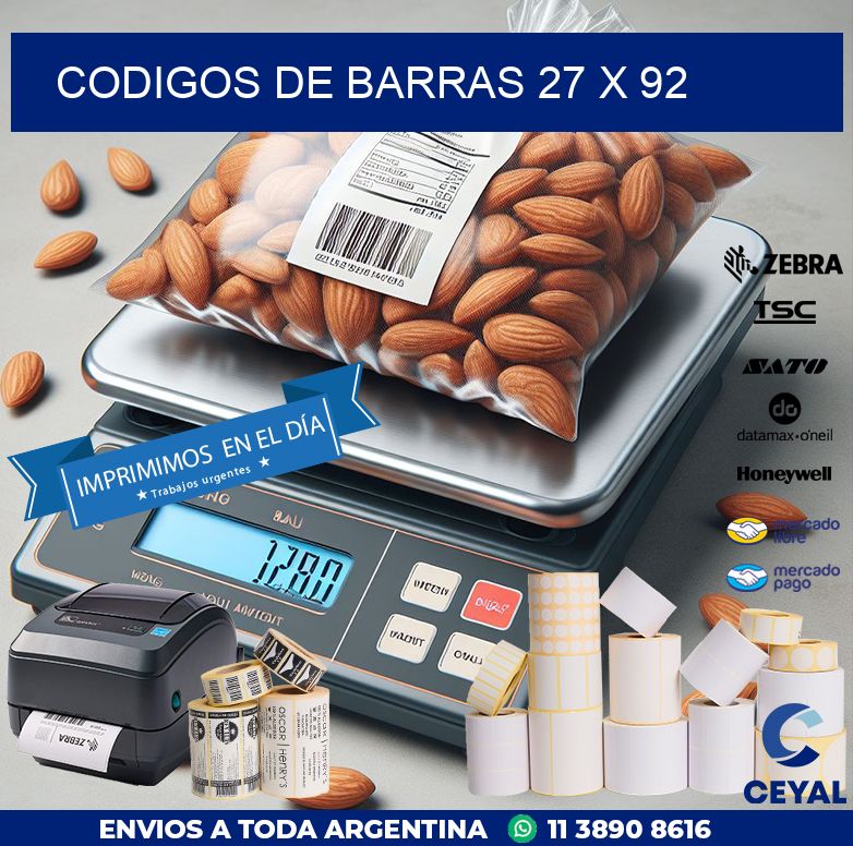 codigos de barras 27 x 92