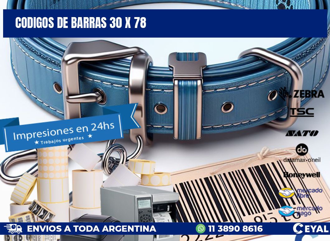 codigos de barras 30 x 78