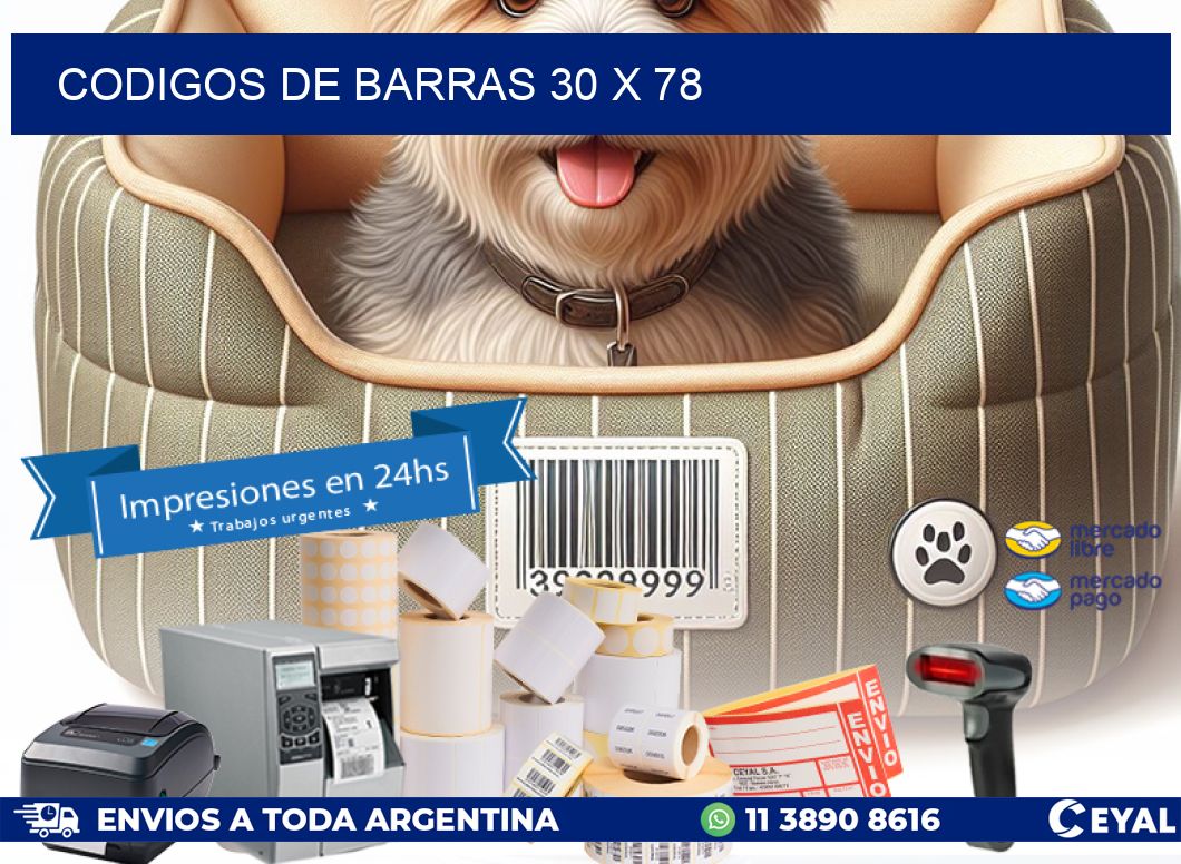 codigos de barras 30 x 78