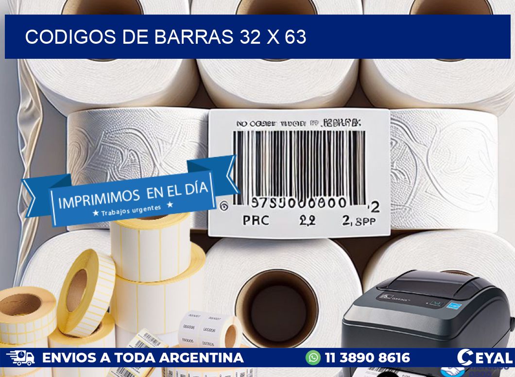 codigos de barras 32 x 63