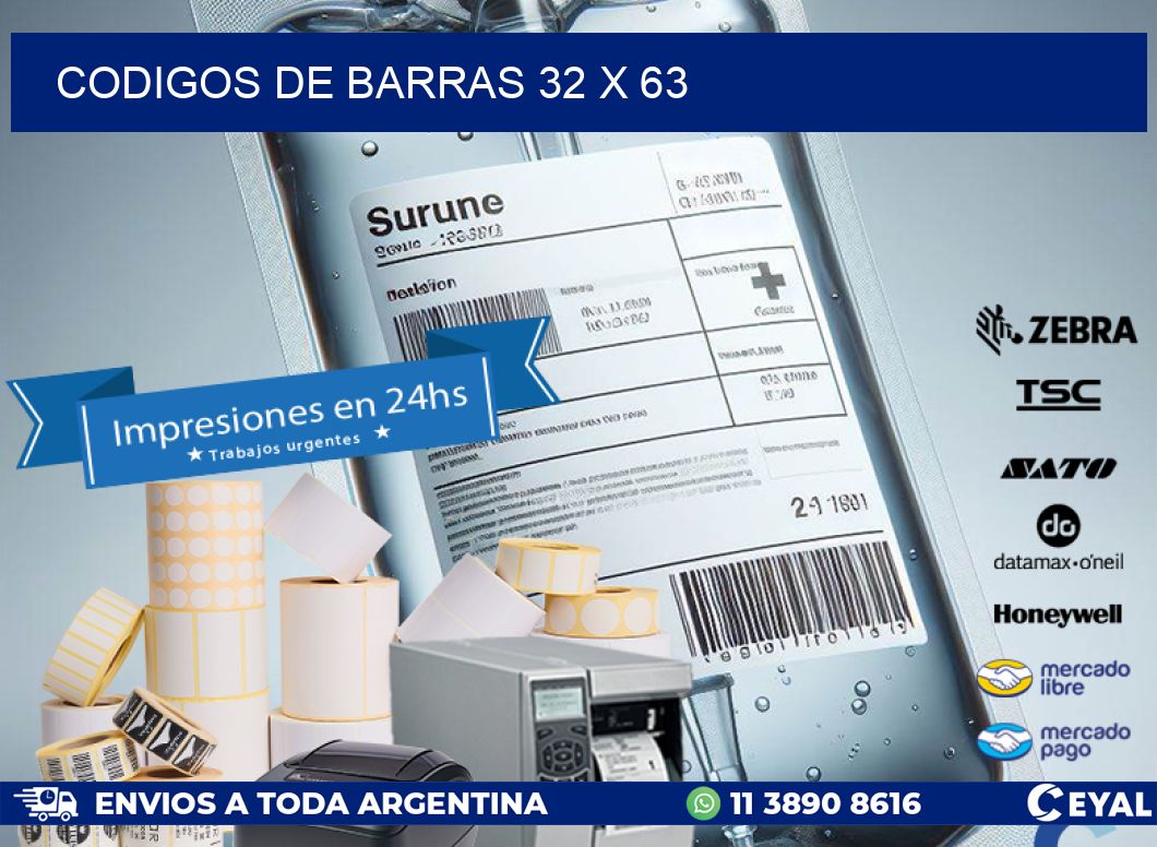 codigos de barras 32 x 63