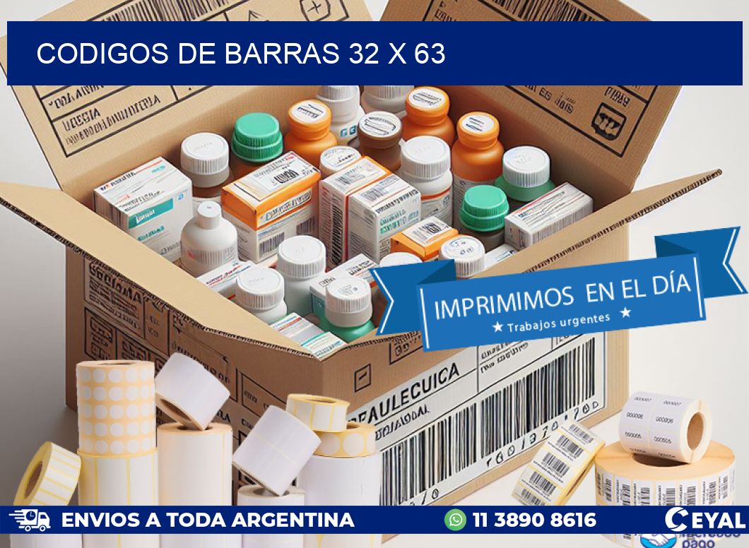 codigos de barras 32 x 63