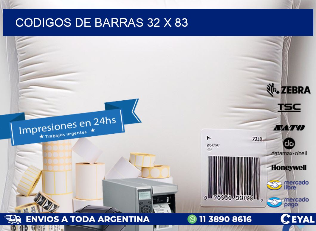 codigos de barras 32 x 83