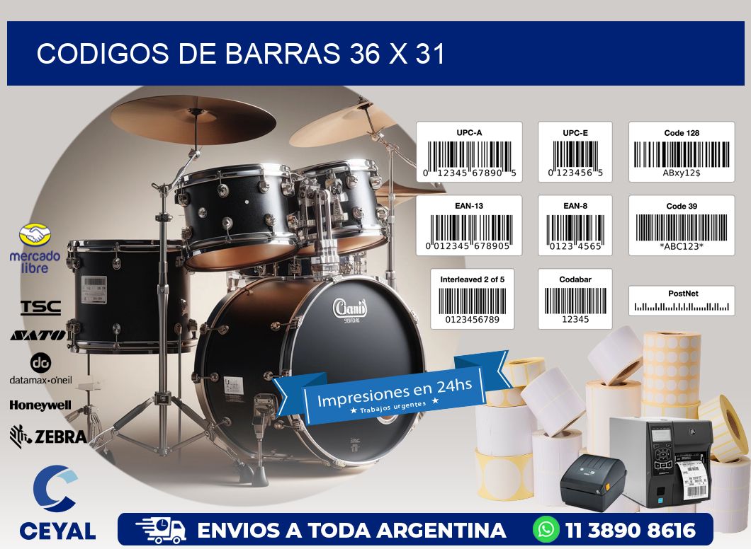 codigos de barras 36 x 31