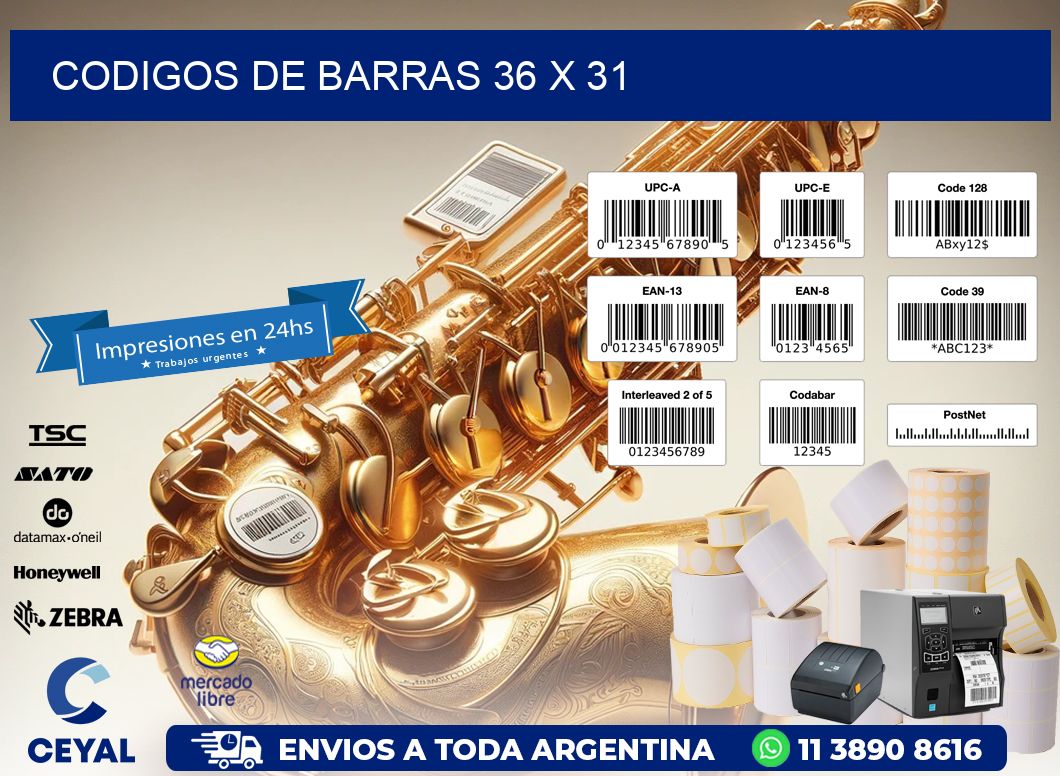 codigos de barras 36 x 31