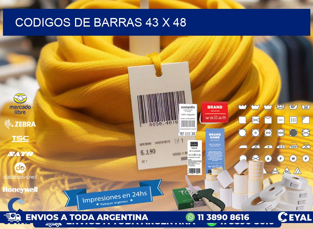 codigos de barras 43 x 48