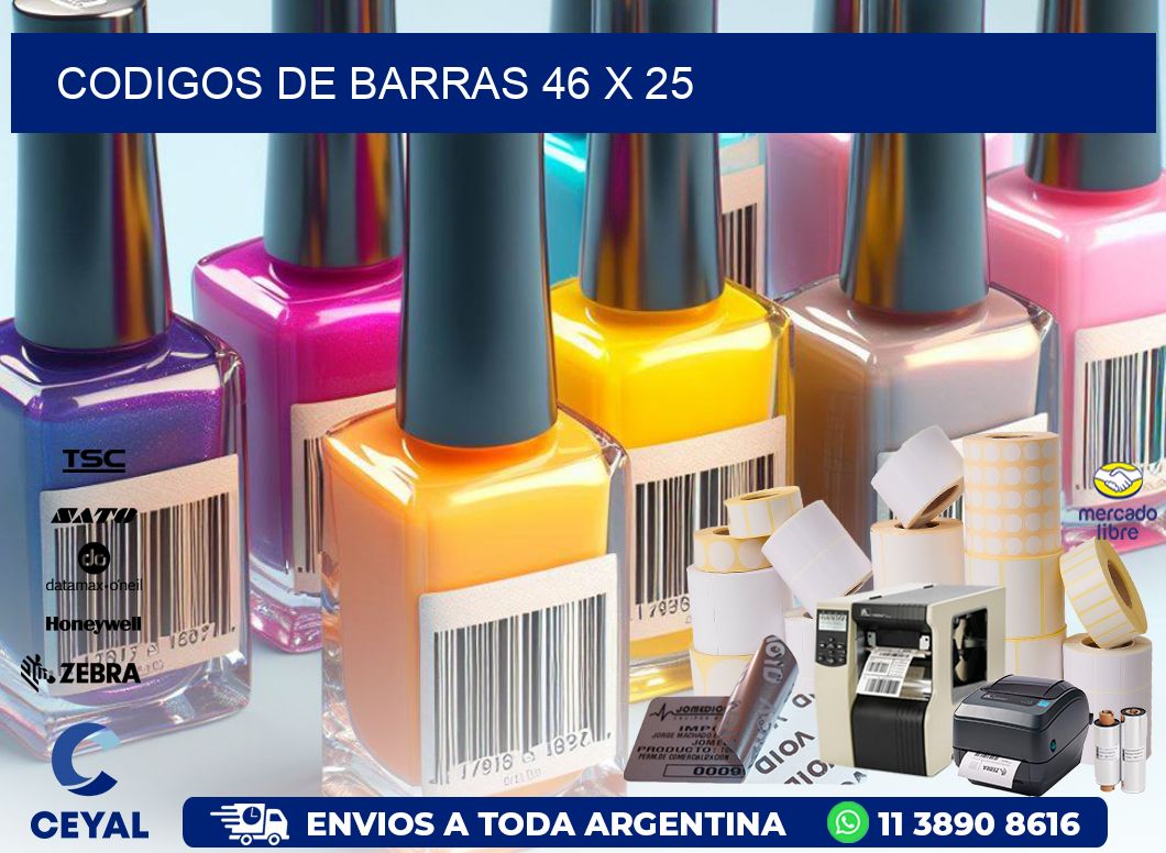 codigos de barras 46 x 25