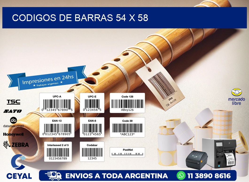 codigos de barras 54 x 58