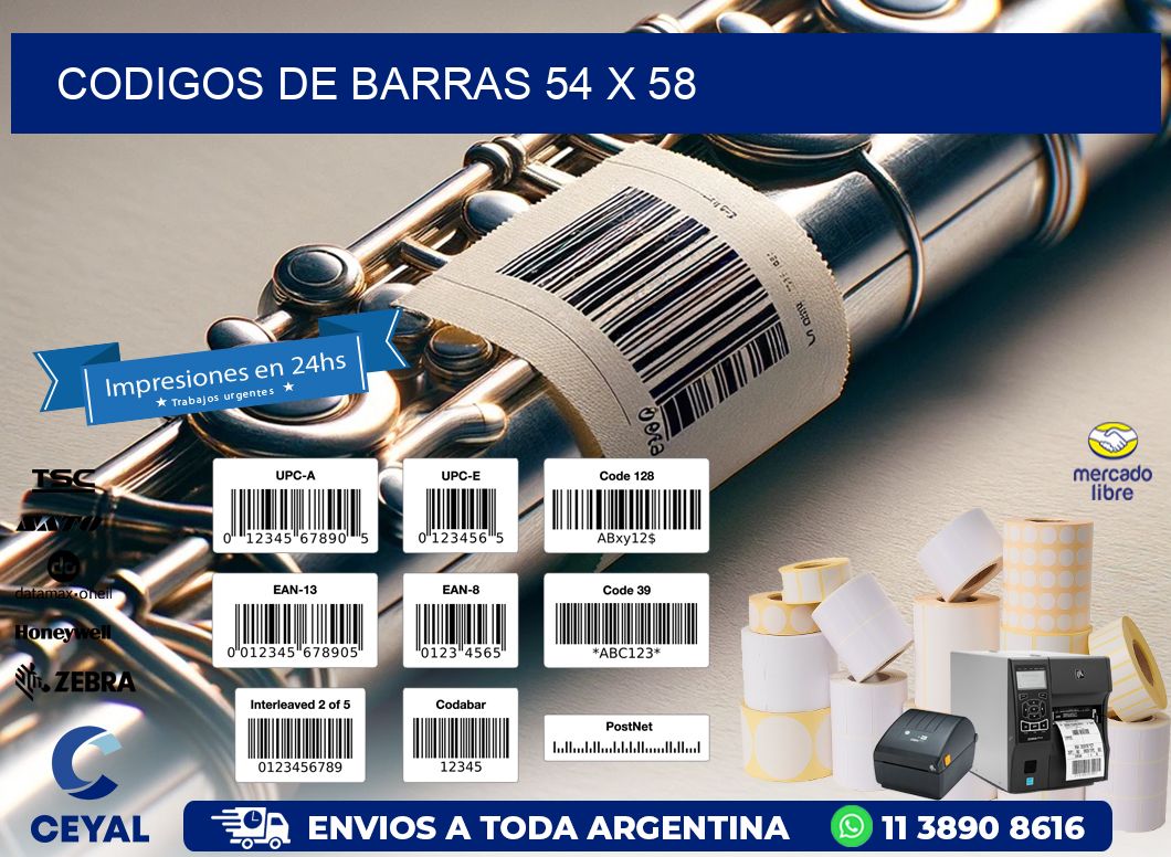 codigos de barras 54 x 58