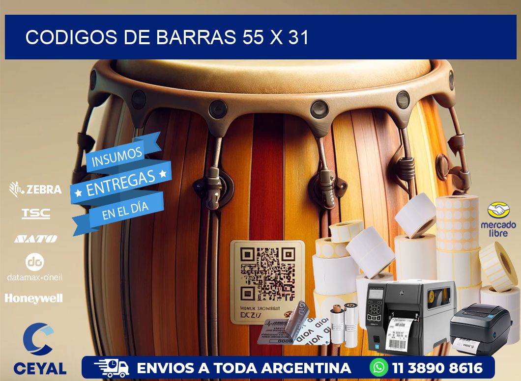 codigos de barras 55 x 31