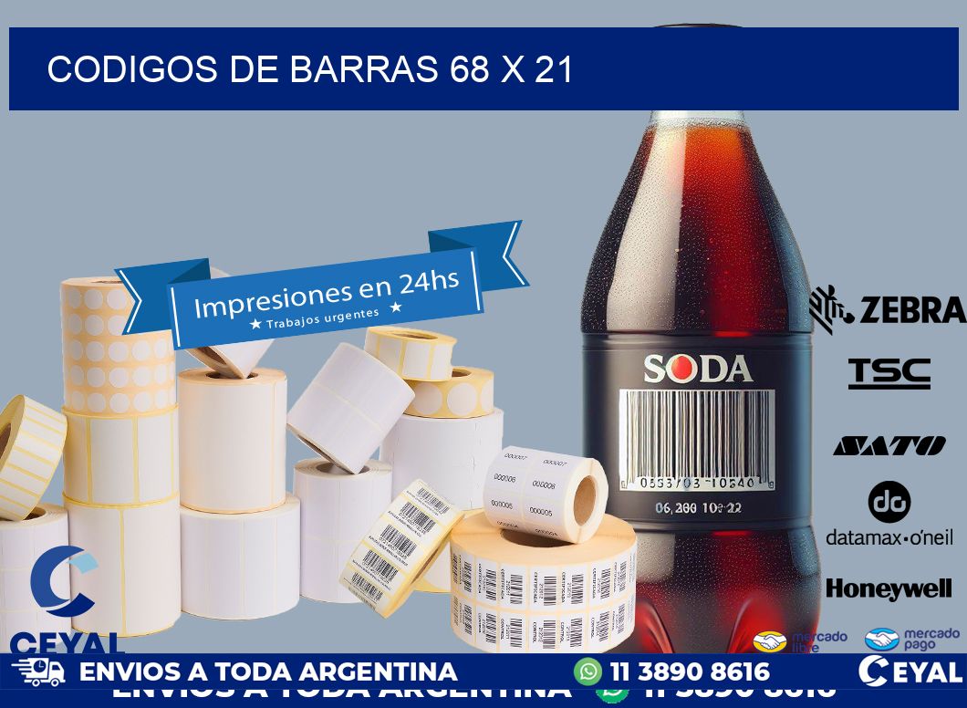 codigos de barras 68 x 21