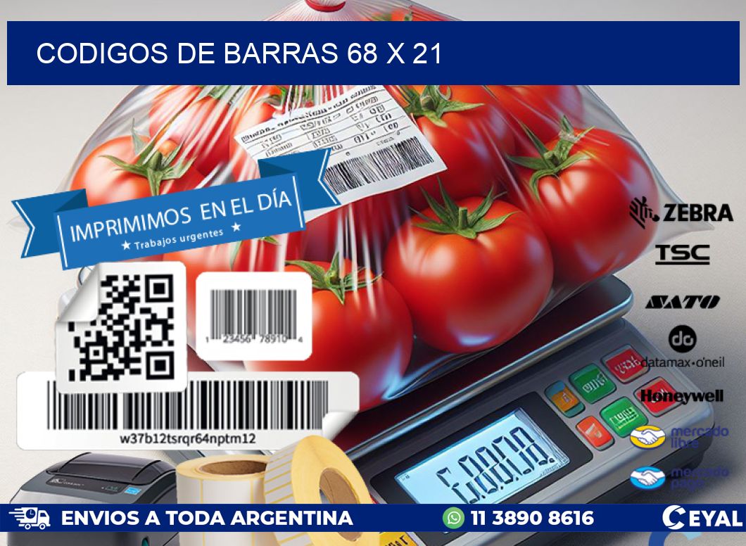 codigos de barras 68 x 21