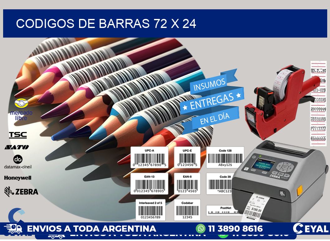 codigos de barras 72 x 24