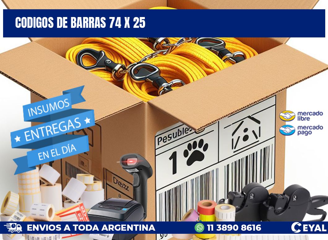 codigos de barras 74 x 25