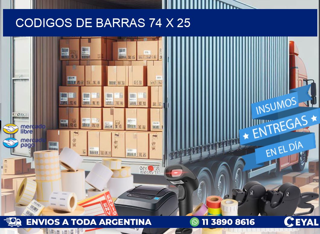 codigos de barras 74 x 25