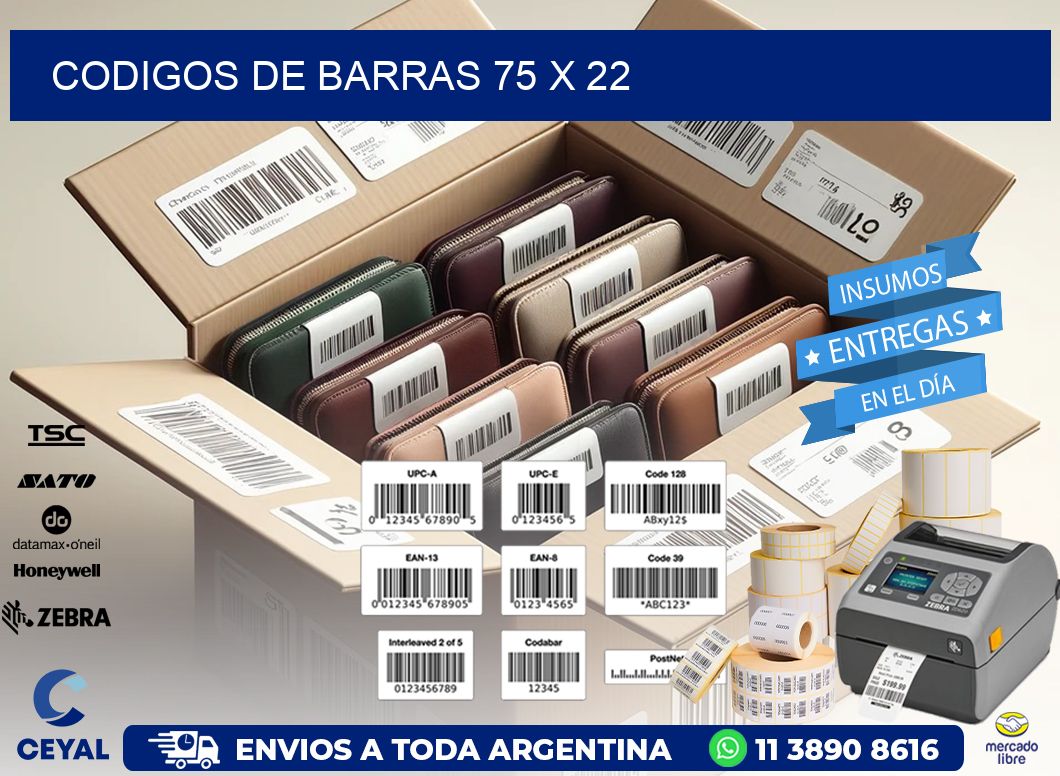 codigos de barras 75 x 22