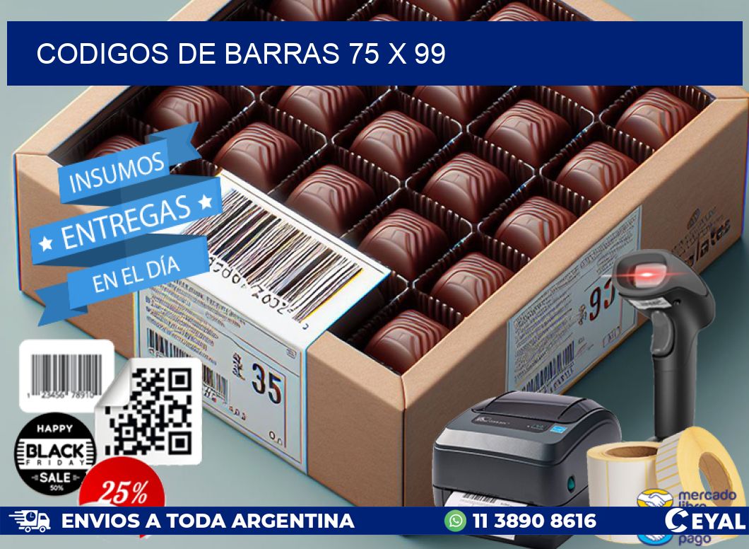 codigos de barras 75 x 99