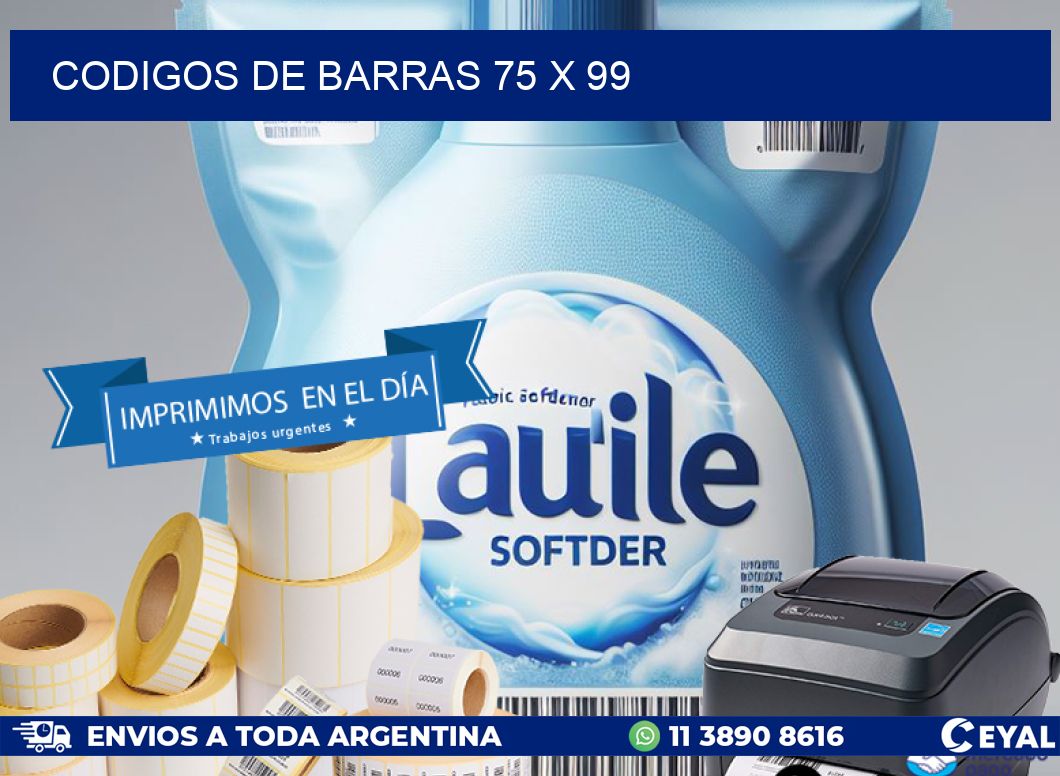 codigos de barras 75 x 99