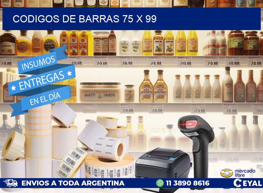 codigos de barras 75 x 99