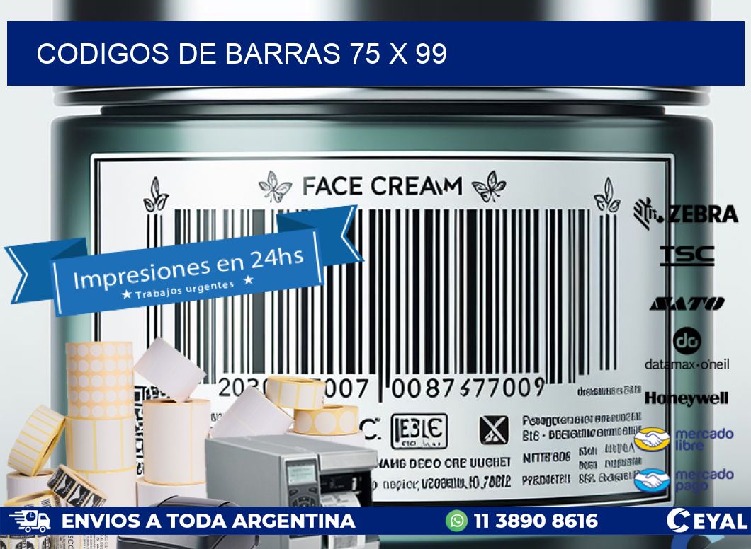 codigos de barras 75 x 99