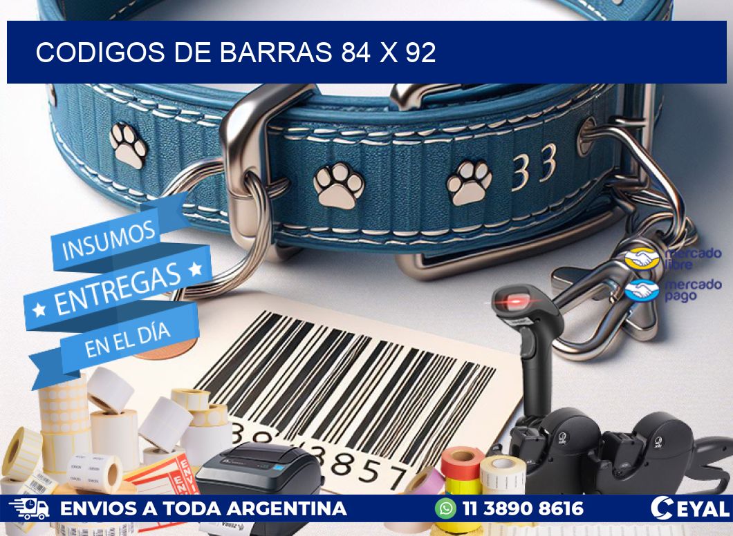 codigos de barras 84 x 92