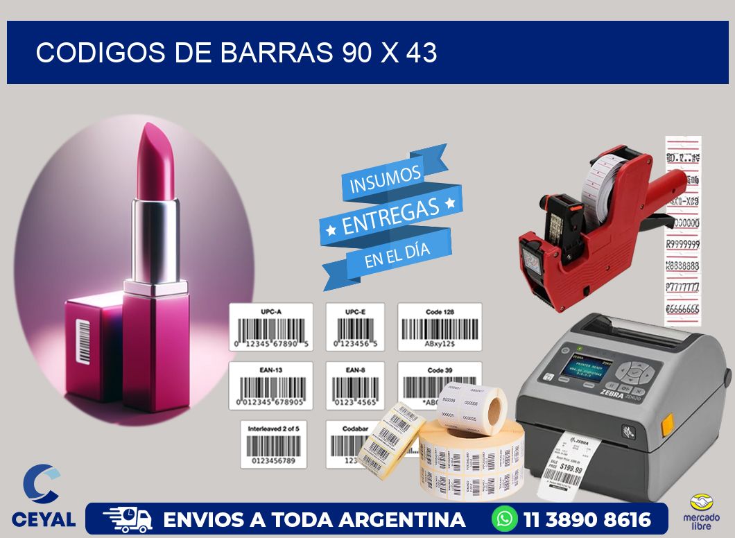 codigos de barras 90 x 43