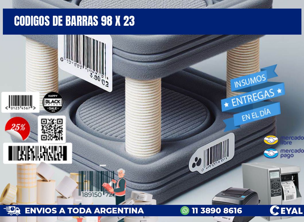 codigos de barras 98 x 23