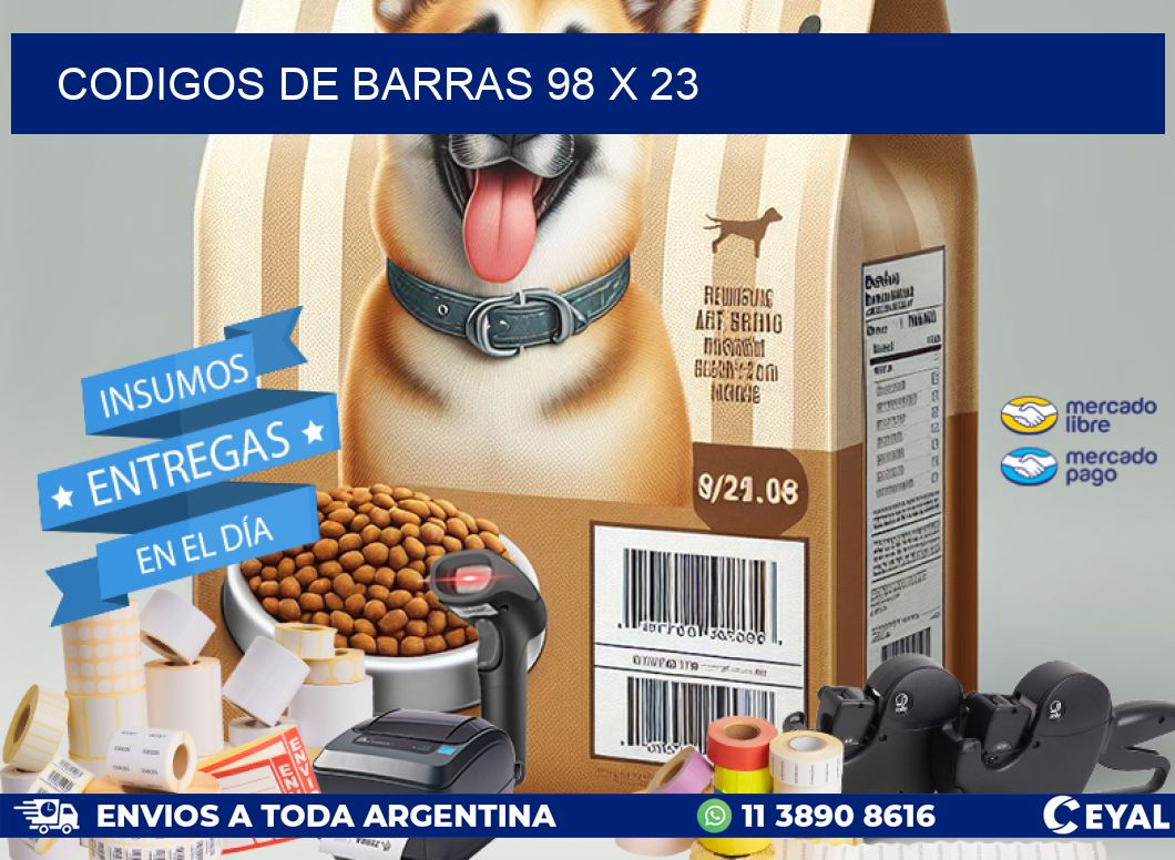 codigos de barras 98 x 23
