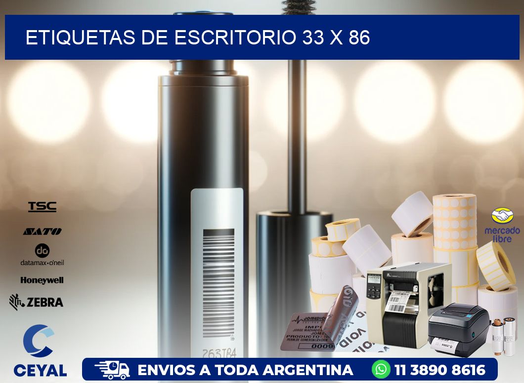 etiquetas de escritorio 33 x 86