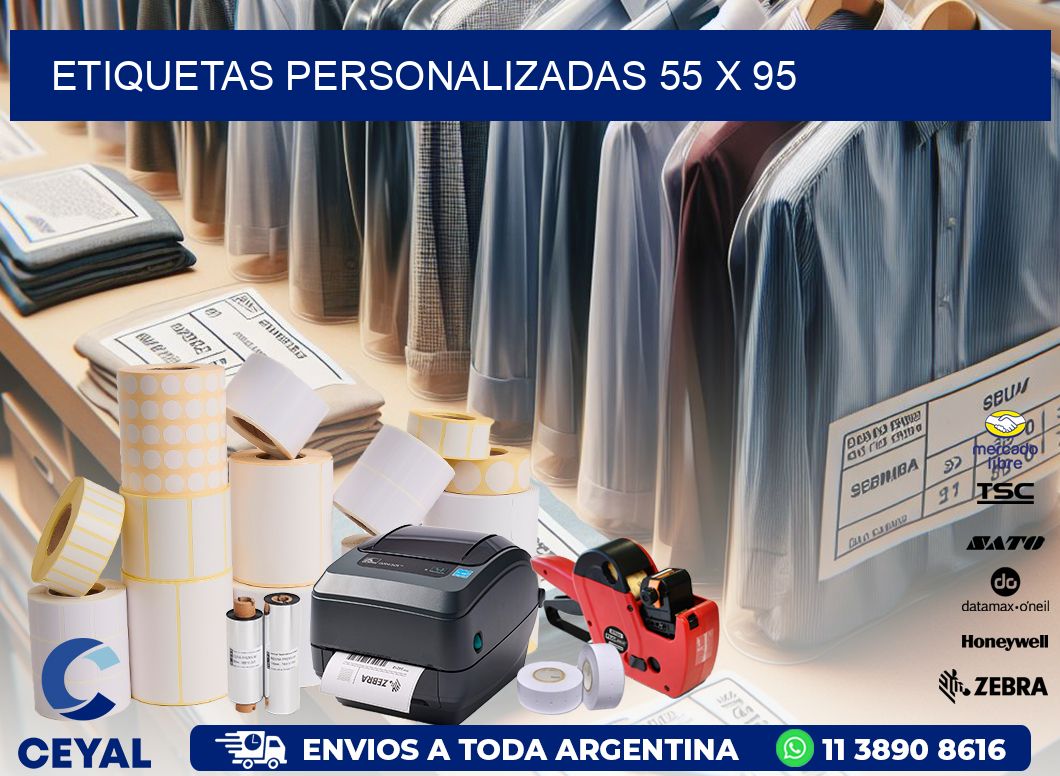 etiquetas personalizadas 55 x 95