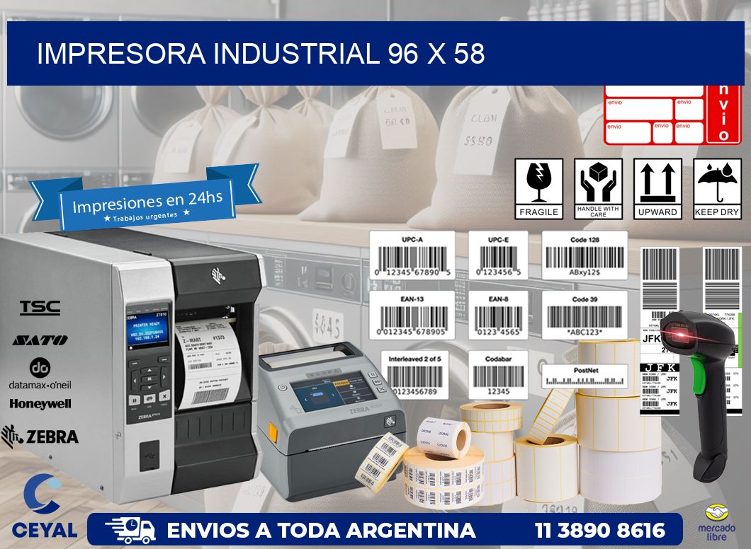 impresora industrial 96 x 58