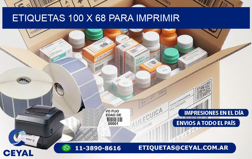 ETIQUETAS 100 x 68 PARA IMPRIMIR