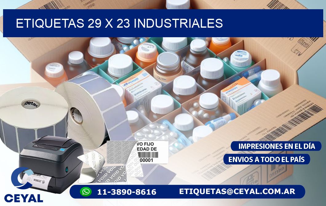 ETIQUETAS 29 x 23 INDUSTRIALES