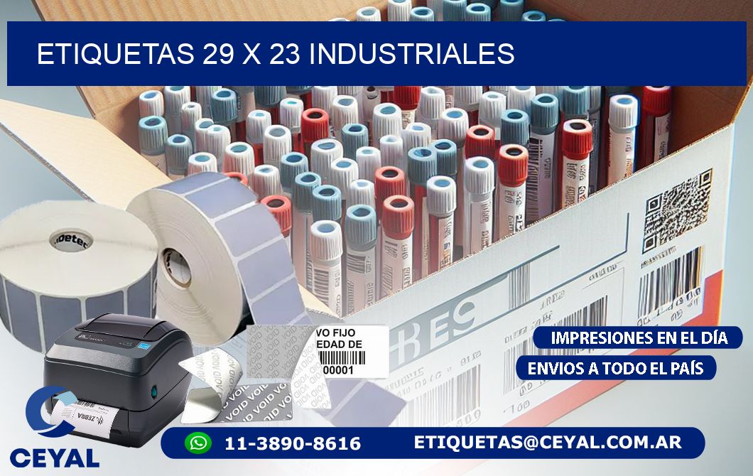 ETIQUETAS 29 x 23 INDUSTRIALES