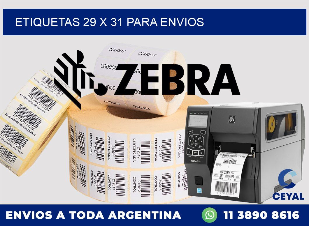 ETIQUETAS 29 x 31 PARA ENVIOS