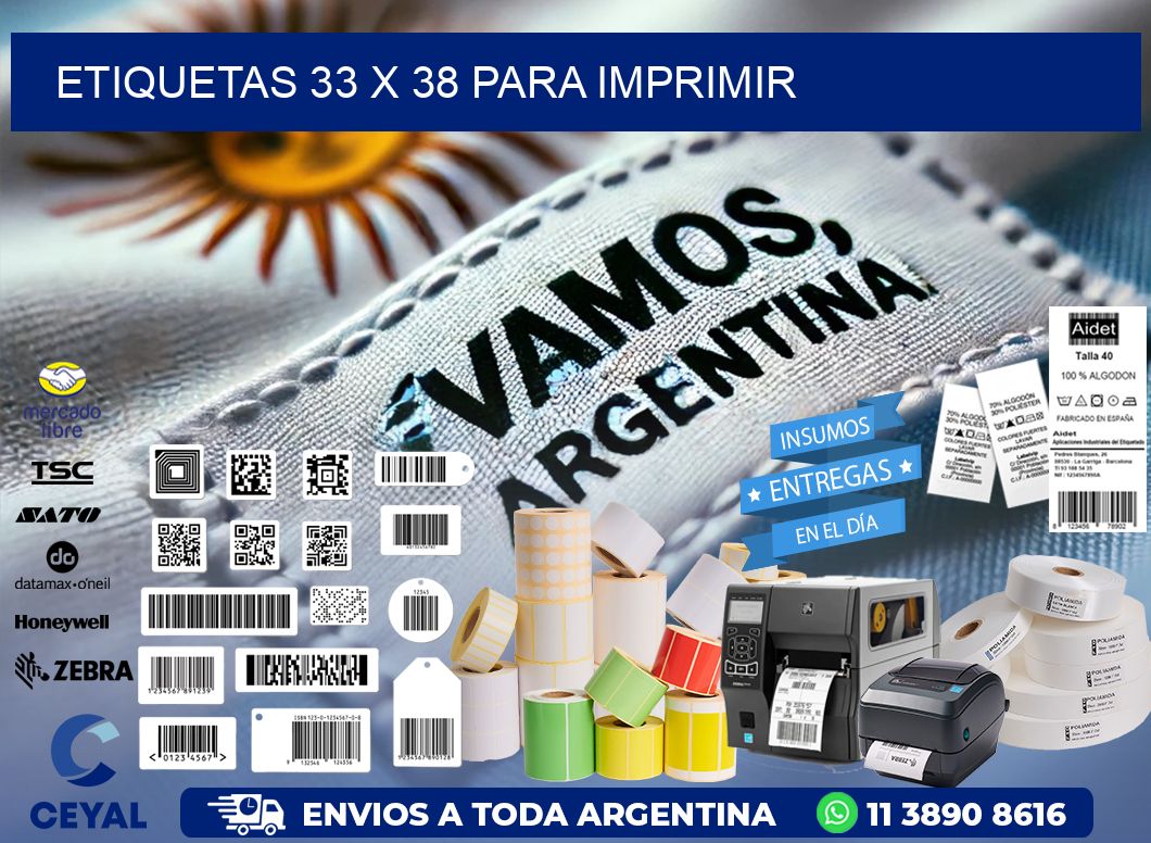 ETIQUETAS 33 x 38 PARA IMPRIMIR