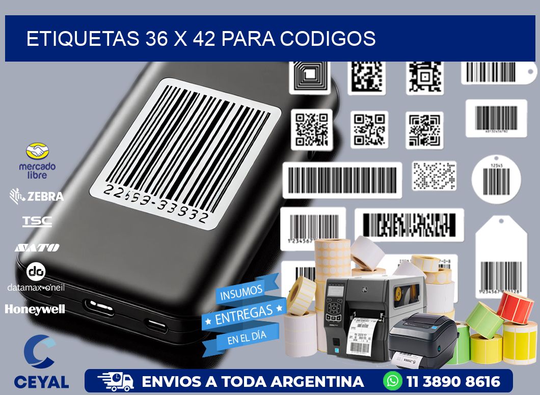 ETIQUETAS 36 x 42 PARA CODIGOS