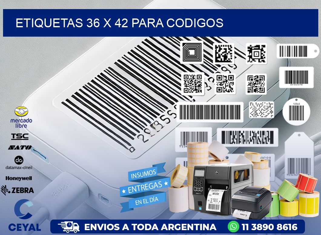 ETIQUETAS 36 x 42 PARA CODIGOS