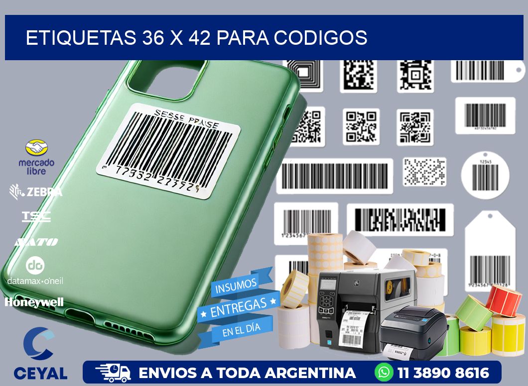 ETIQUETAS 36 x 42 PARA CODIGOS