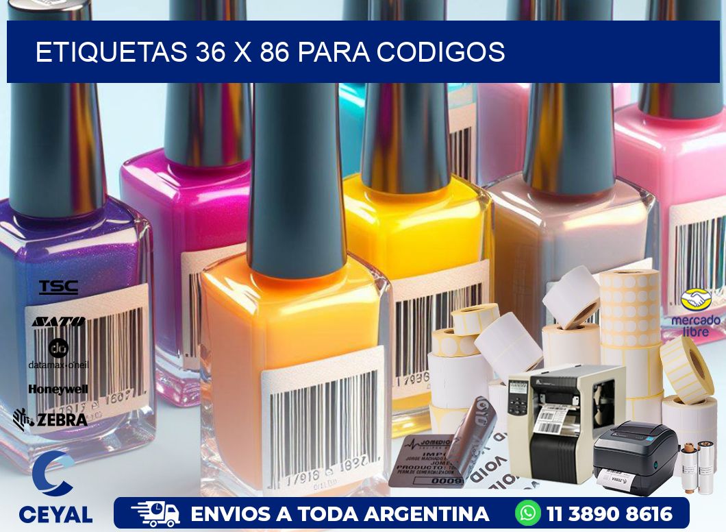 ETIQUETAS 36 x 86 PARA CODIGOS