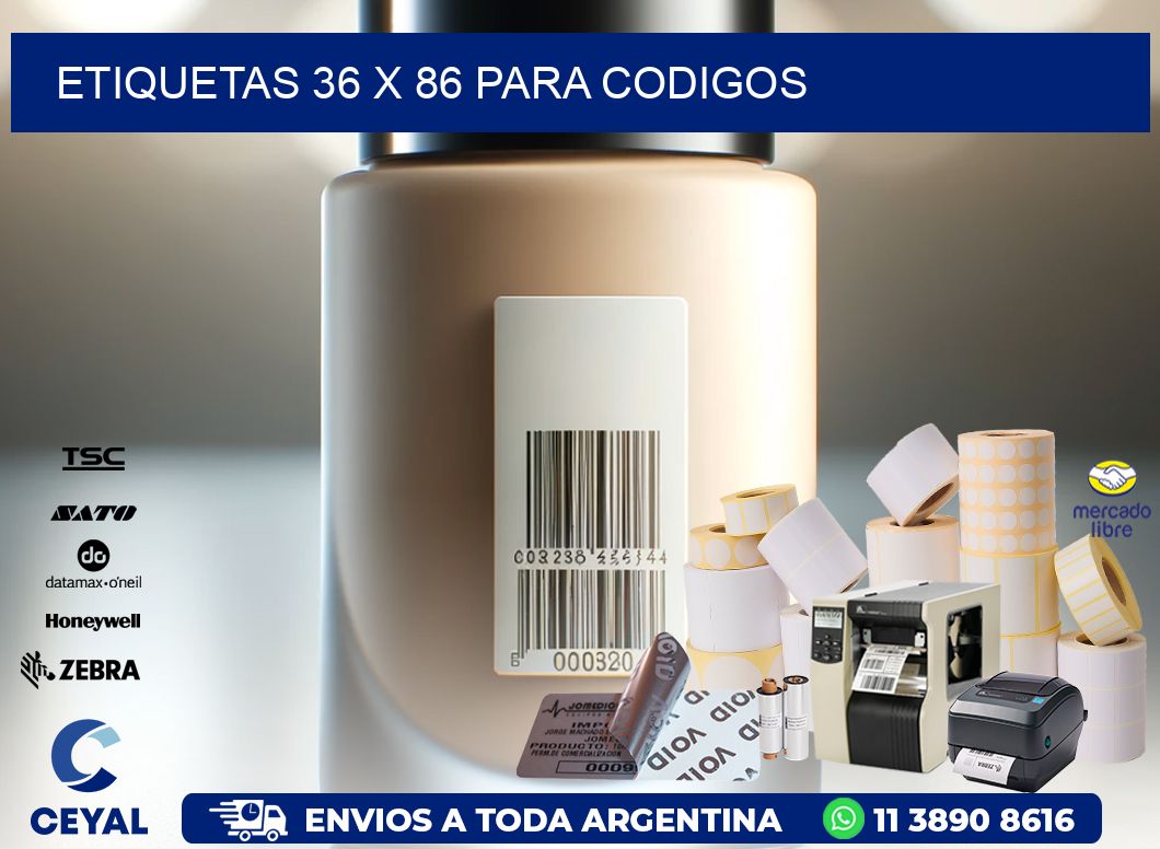 ETIQUETAS 36 x 86 PARA CODIGOS