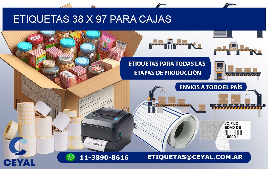 ETIQUETAS 38 x 97 PARA CAJAS