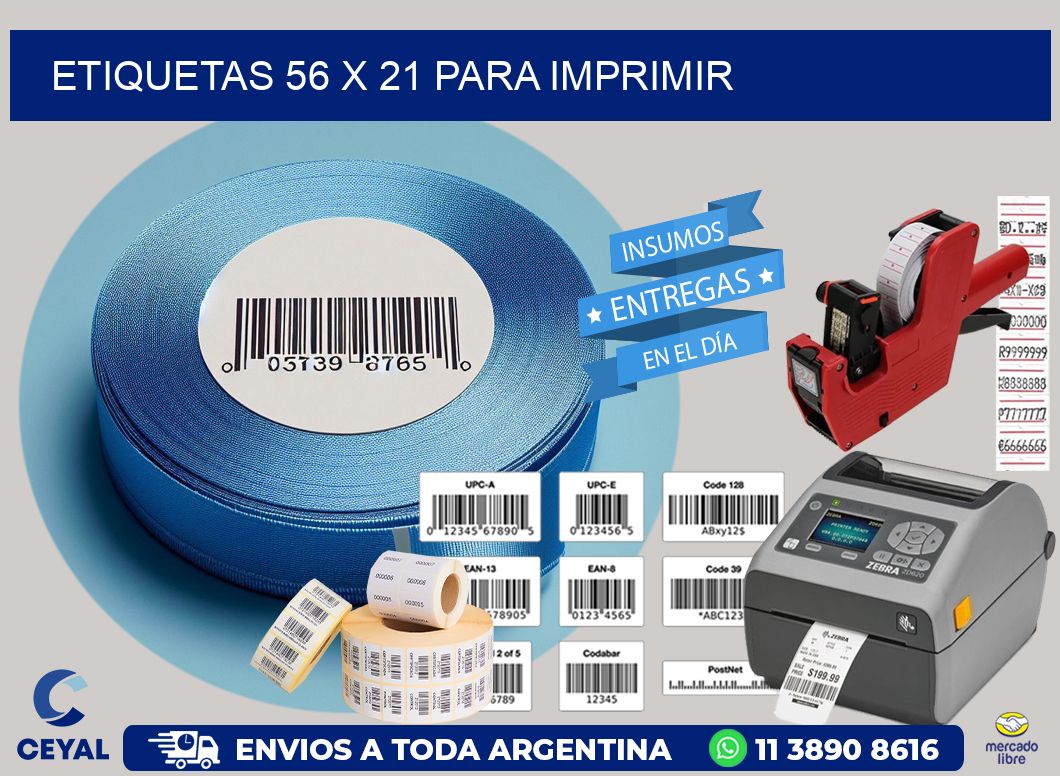 ETIQUETAS 56 x 21 PARA IMPRIMIR