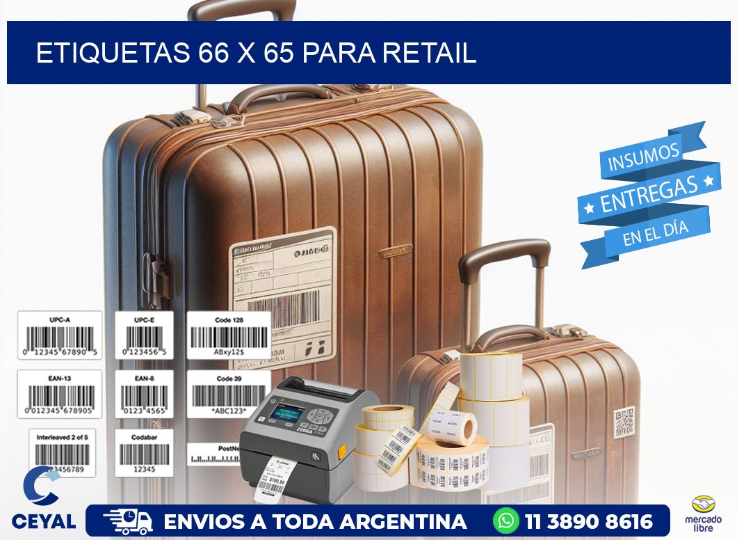 ETIQUETAS 66 x 65 PARA RETAIL