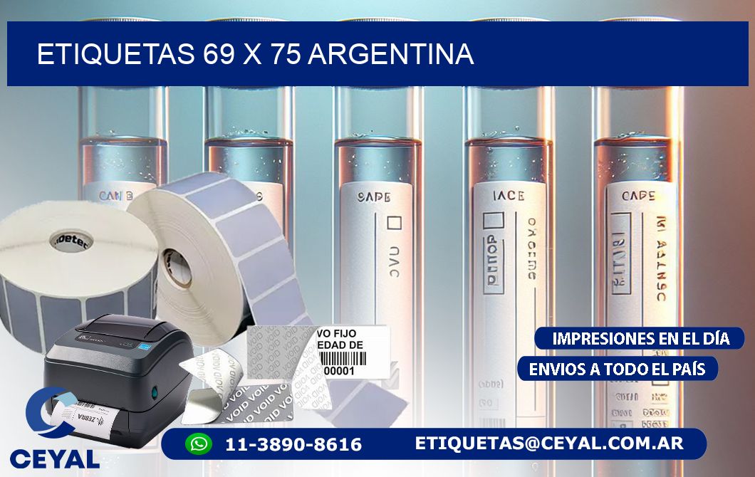 ETIQUETAS 69 x 75 ARGENTINA