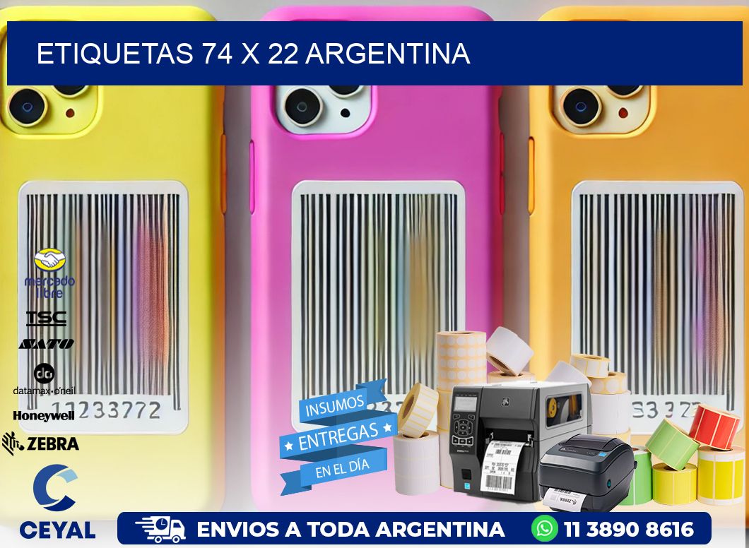 ETIQUETAS 74 x 22 ARGENTINA