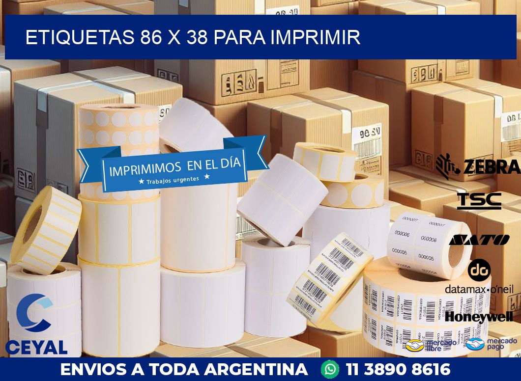 ETIQUETAS 86 x 38 PARA IMPRIMIR